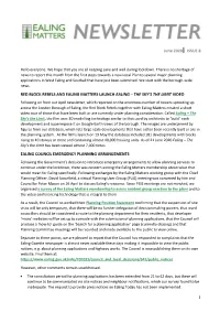 June 2020 ISSUE 8 RED BLOCK REBELS and EALING MATTERS