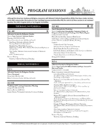 Program Sessions