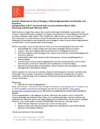 Use of Imagery, Cultural Appropriation and Socially Just Practices [Adopted March 2017; Reviewed with Recommendations March 2020; Reviewed and Revised February 2021]