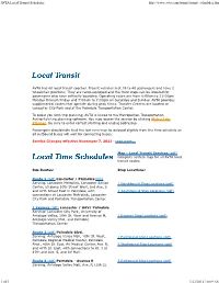 AVTA Local Transit Schedules