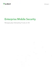 Managing App Sideloading Threats on Ios Whitepaper