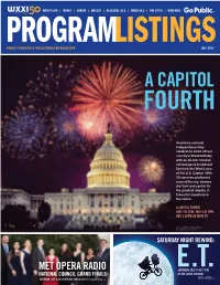 Program Listings” (USPS James W