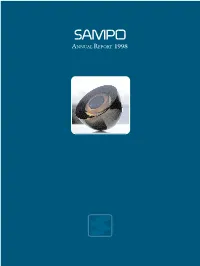 SAMPO ANNUAL REPORT 1998 2 SAMPO ANNUAL REPORT 1998 Posal