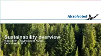 Sustainability Overview Oddo BHF – Environment Forum Paris June 8, 2017 Step Change in Growth and Long-Term Value Creation