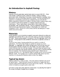 An Introduction to Asphalt Paving