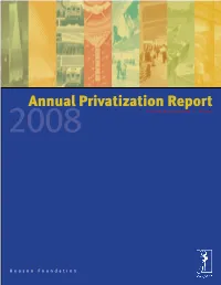 Annual Privatization Report 2008 Edited by Leonard C
