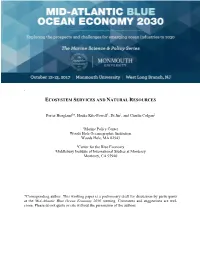 Ecosystem Services and Natural Resources