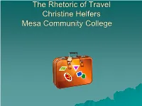 Into Reading, Into Writing Engaging Students with Travel Writing