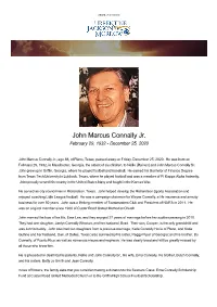 John Marcus Connally Jr