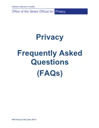 Privacy Faqs