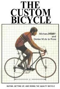 The Custom Bicycle