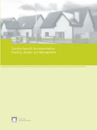 Traveller-Specific Accommodation: Practice, Design and Management