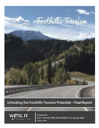 Unlocking the Foothills Tourism Potential - Final Report