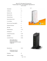 Microcell™ Informational Document for Technical, Operational, and Troubleshooting Issues V1.8 by Otto Pylot