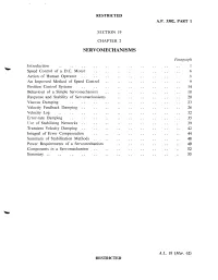 Servomechanisms