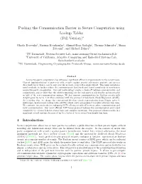 Pushing the Communication Barrier in Secure Computation Using Lookup Tables (Full Version)∗