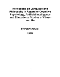 Go and Cognition