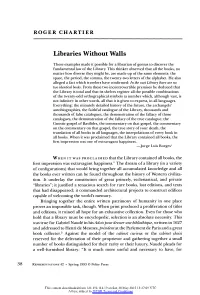 Libraries Without Walls