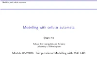 Modelling with Cellular Automata