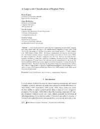 A Large-Scale Classification of English Verbs
