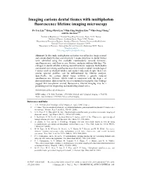 Imaging Dental Tissues with Second Harmonic Generation And