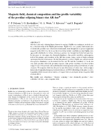 Magnetic Field, Chemical Composition and Line Profile Variability of The