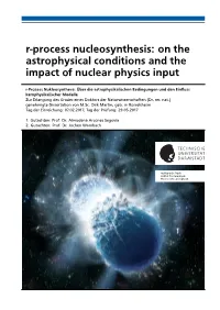 R-Process Nucleosynthesis: on the Astrophysical Conditions