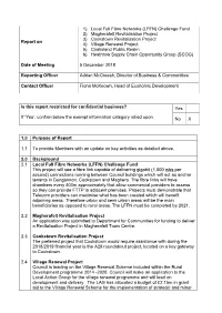 Report on 1) Local Full Fibre Networks (LFFN) Challenge Fund 2