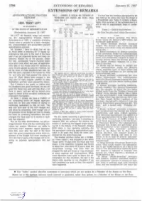 EXTENSIONS of REMARKS January 21, 1987 EXTENSIONS of REMARKS