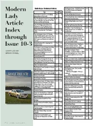 Modern Lady Article Index Through Issue 10-3