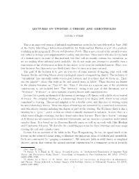 2012 Lectures on Twisted K-Theory and Orientifolds