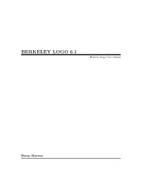 BERKELEY LOGO 6.1 Berkeley Logo User Manual