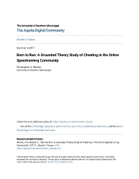 Born to Run: a Grounded Theory Study of Cheating in the Online Speedrunning Community