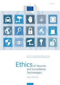 Ethics of Security and Surveillance Technologies