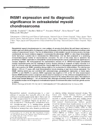 INSM1 Expression and Its Diagnostic Significance in Extraskeletal Myxoid