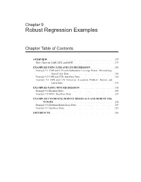 Robust Regression Examples