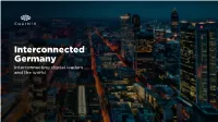 Interconnected Germany Interconnecting Digital Leaders and the World Table of Contents Click on the Option Below to Jump to the Different Sections