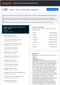 60E Bus Time Schedule & Line Route