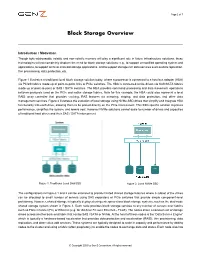 Block Storage Overview