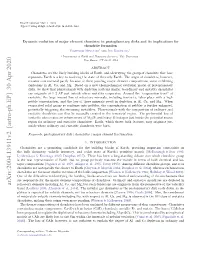 Dynamic Evolution of Major Element Chemistry in Protoplanetary Disks