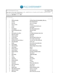 Most Requested Songs List Results