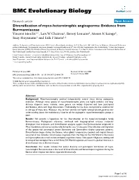 Diversification of Myco-Heterotrophic Angiosperms: Evidence From