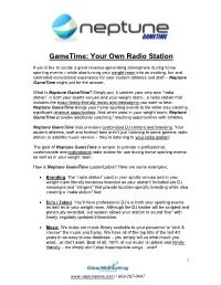 Gametime: Your Own Radio Station