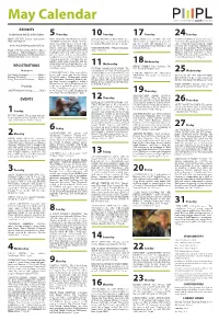 May 2016 Calendar
