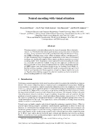 Neural Encoding with Visual Attention