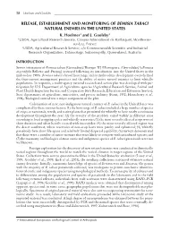 Release, Establishment, and Monitoring of Bemisia Tabaci Natural