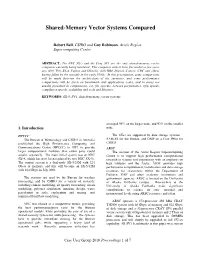 Shared-Memory Vector Systems Compared