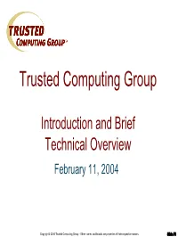 Trusted Computing Group