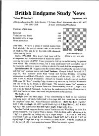 British Endgame Study News Volume 15 Number 3 Septernber 2010