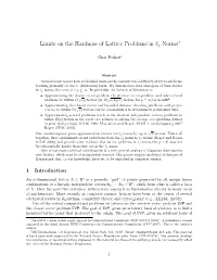 Limits on the Hardness of Lattice Problems in Lp Norms